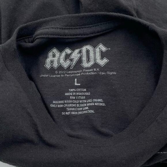 AC/DC Highway to Hell Tee Men’s L Black Rock Band Graphic NWOT - Picture 4 of 7